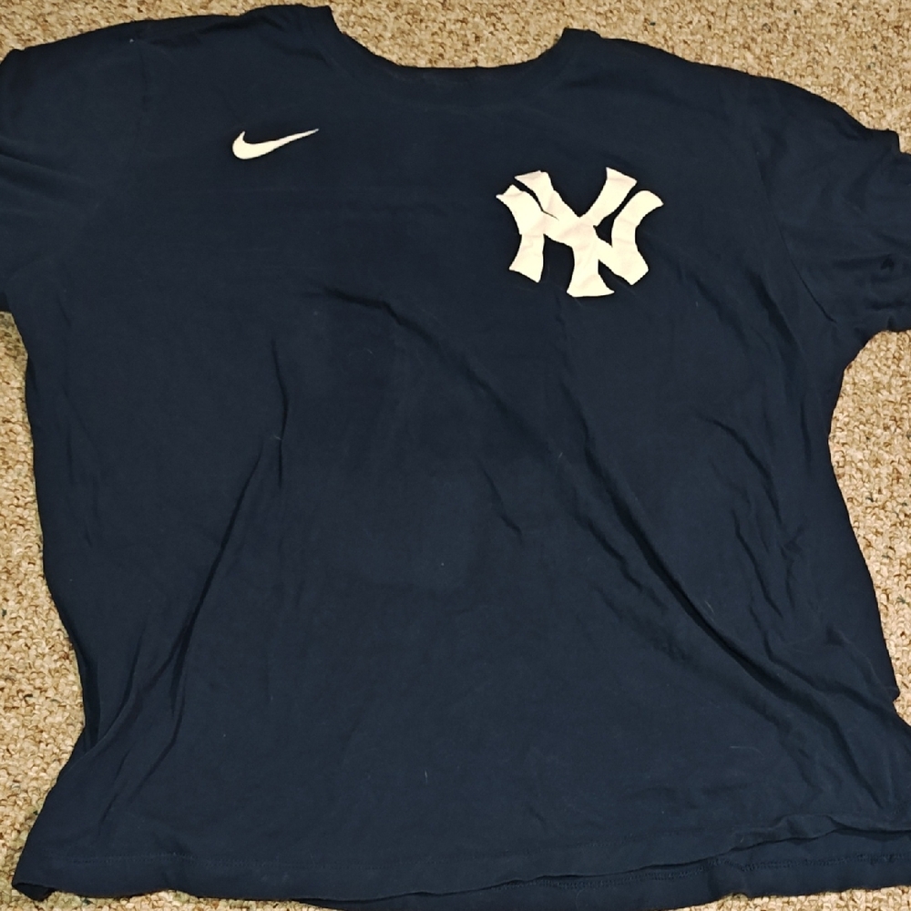 Nike Dark Blue Yankees Tee with White Logo